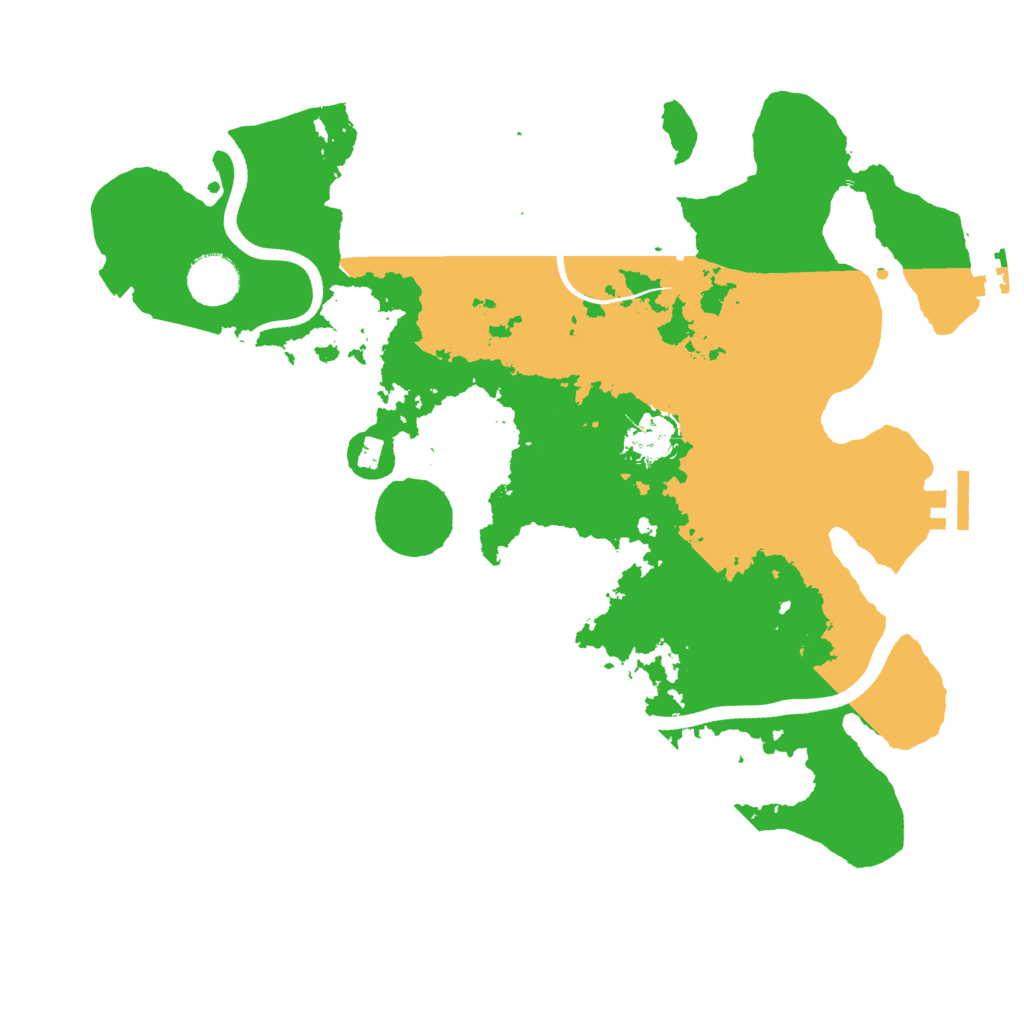 Biome Rust Map: Procedural Map, Size: 3500, Seed: 790985471