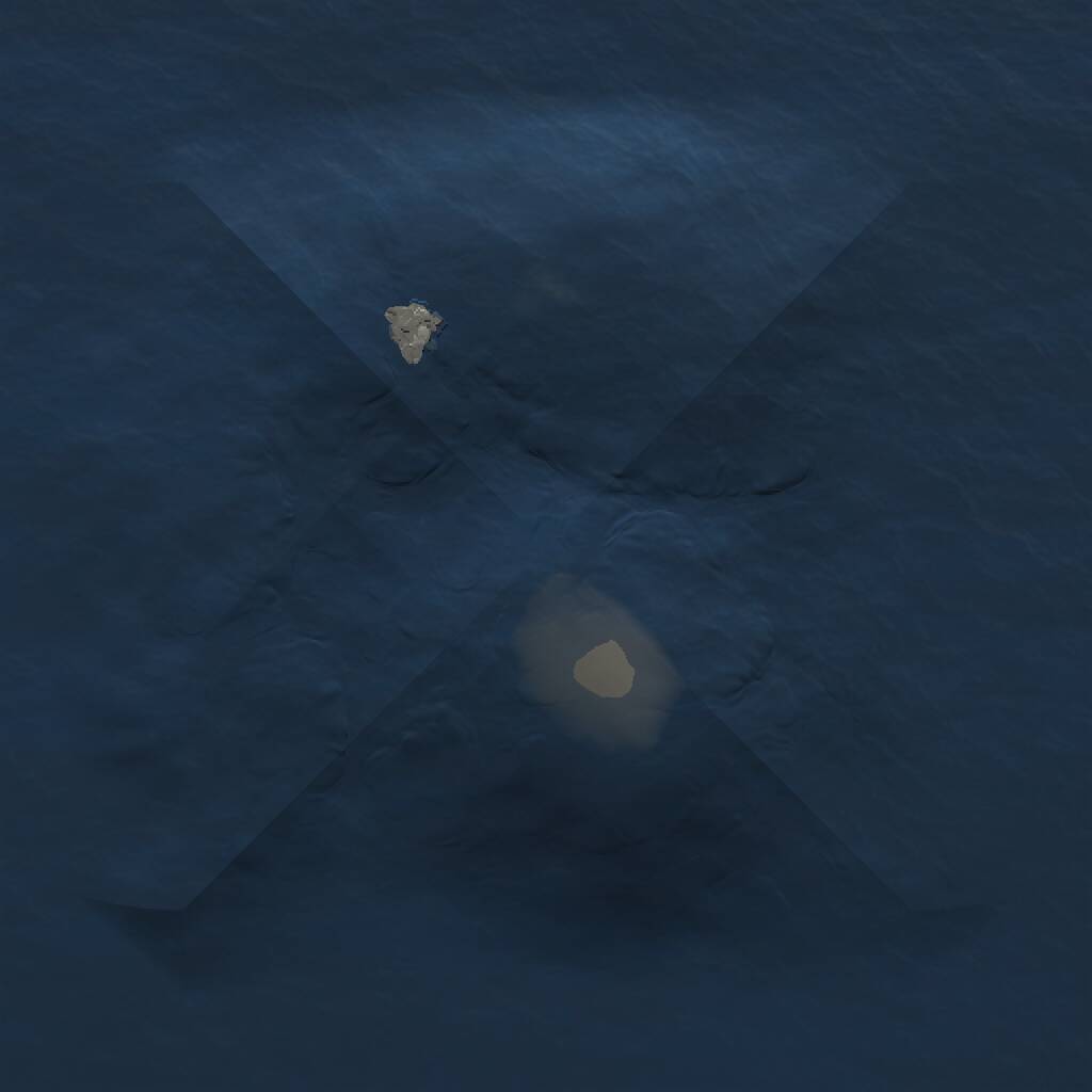 Rust Map: Procedural Map, Size: 1000, Seed: 54892309, 1 Monuments