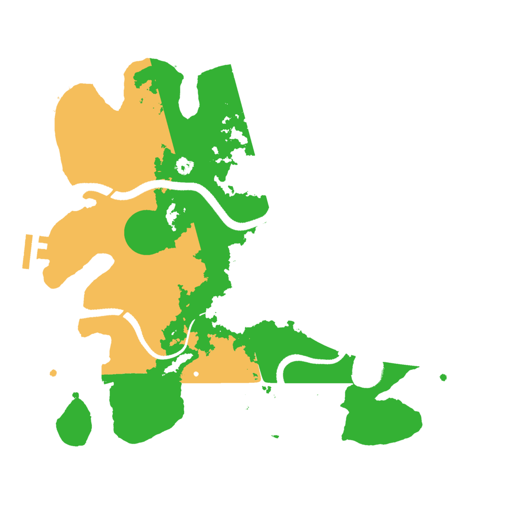 Biome Rust Map: Procedural Map, Size: 3000, Seed: 339509
