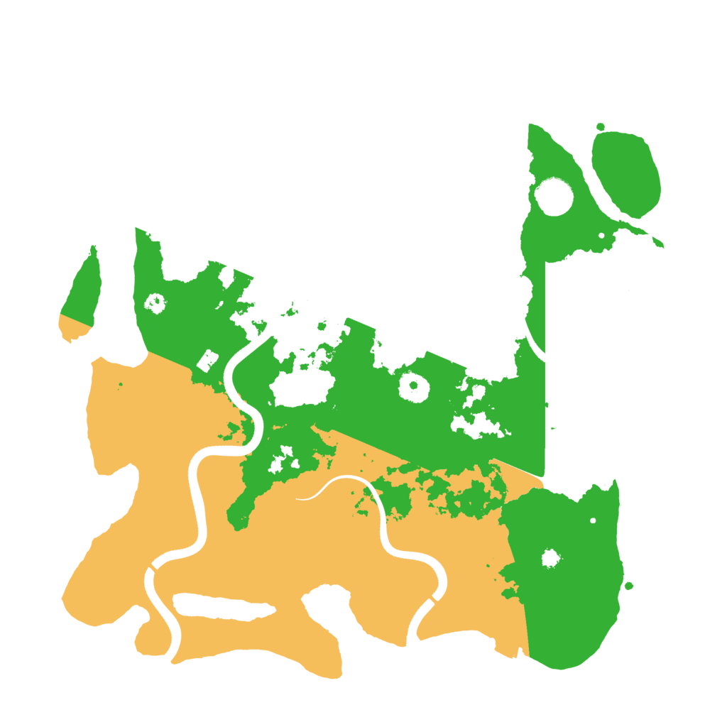 Biome Rust Map: Procedural Map, Size: 3600, Seed: 549447718