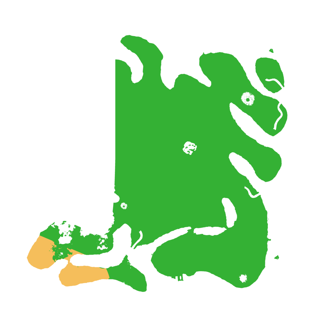 Biome Rust Map: Procedural Map, Size: 3600, Seed: 549447718