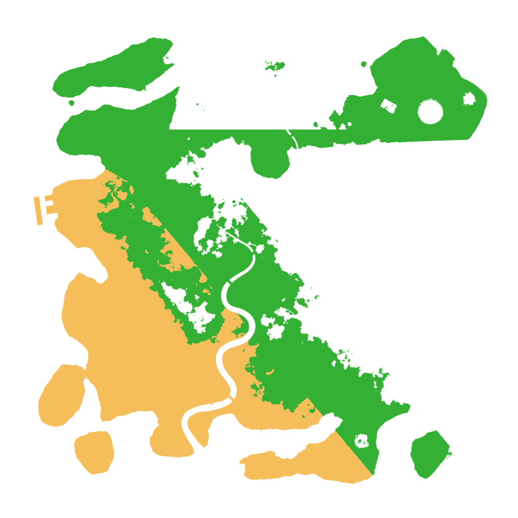Biome Rust Map: Procedural Map, Size: 3700, Seed: 545342478