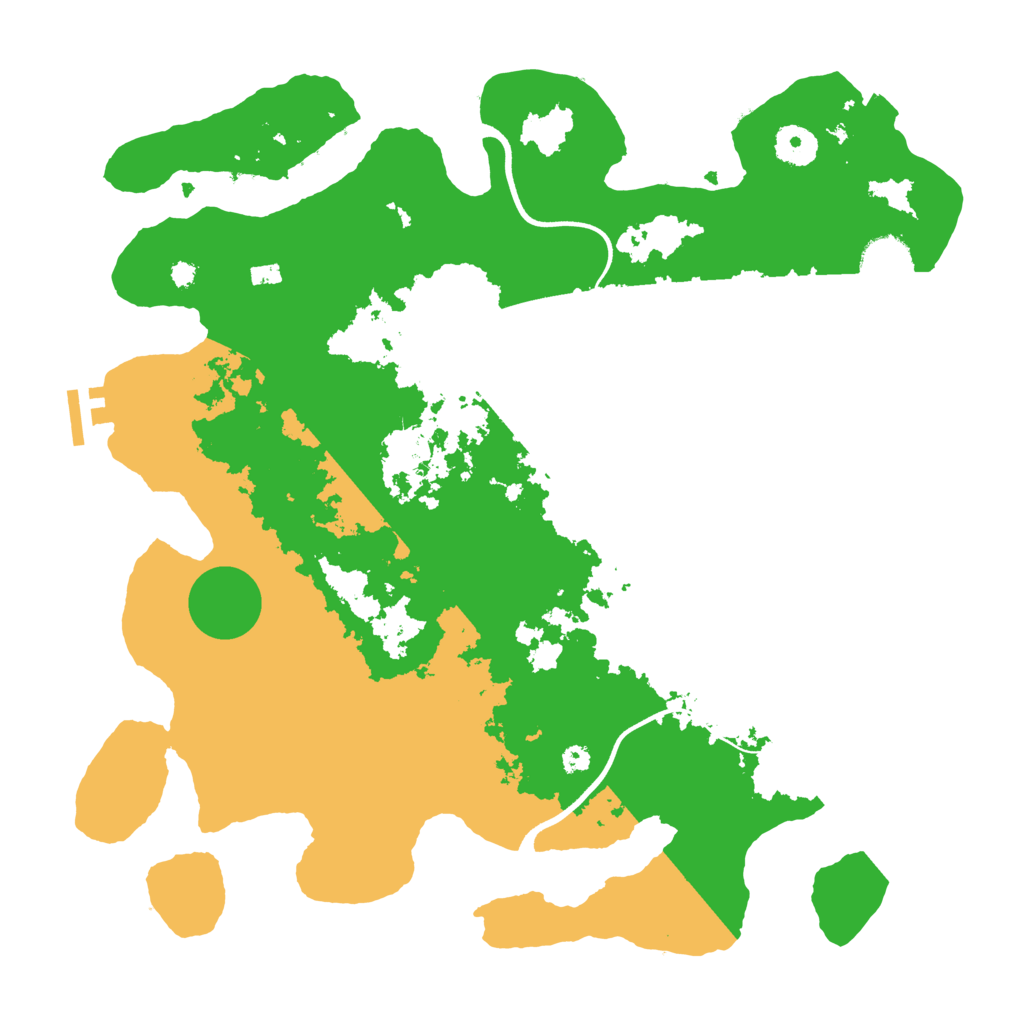 Biome Rust Map: Procedural Map, Size: 3700, Seed: 545342478