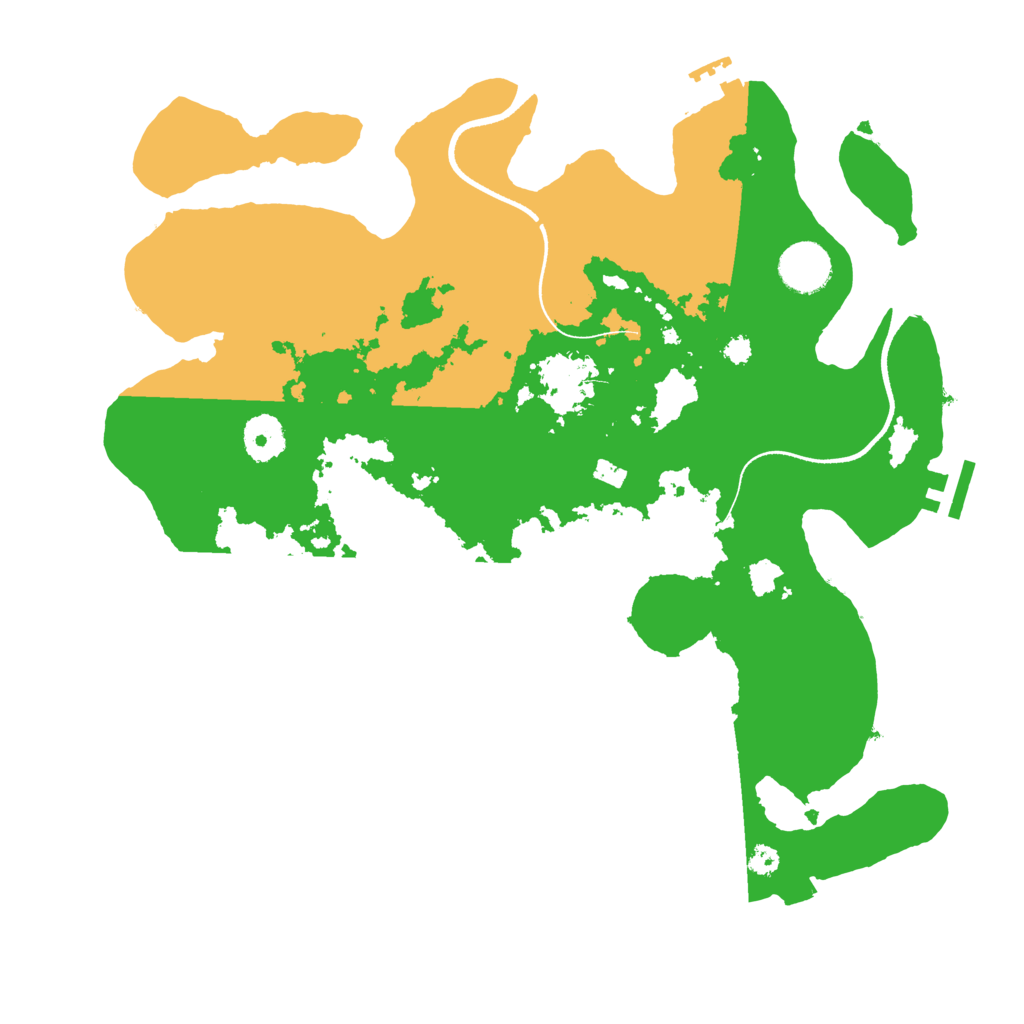 Biome Rust Map: Procedural Map, Size: 3500, Seed: 6388