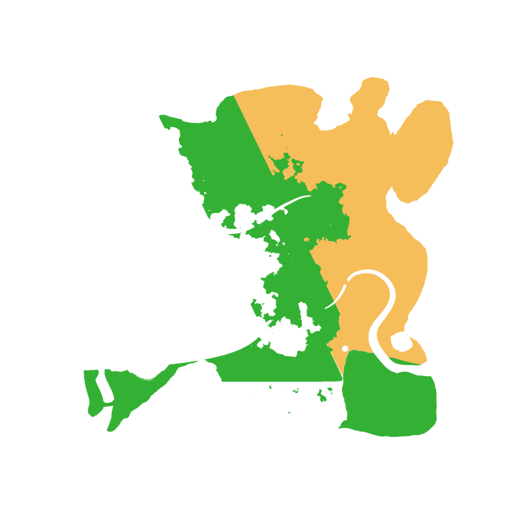 Biome Rust Map: Procedural Map, Size: 2350, Seed: 123456