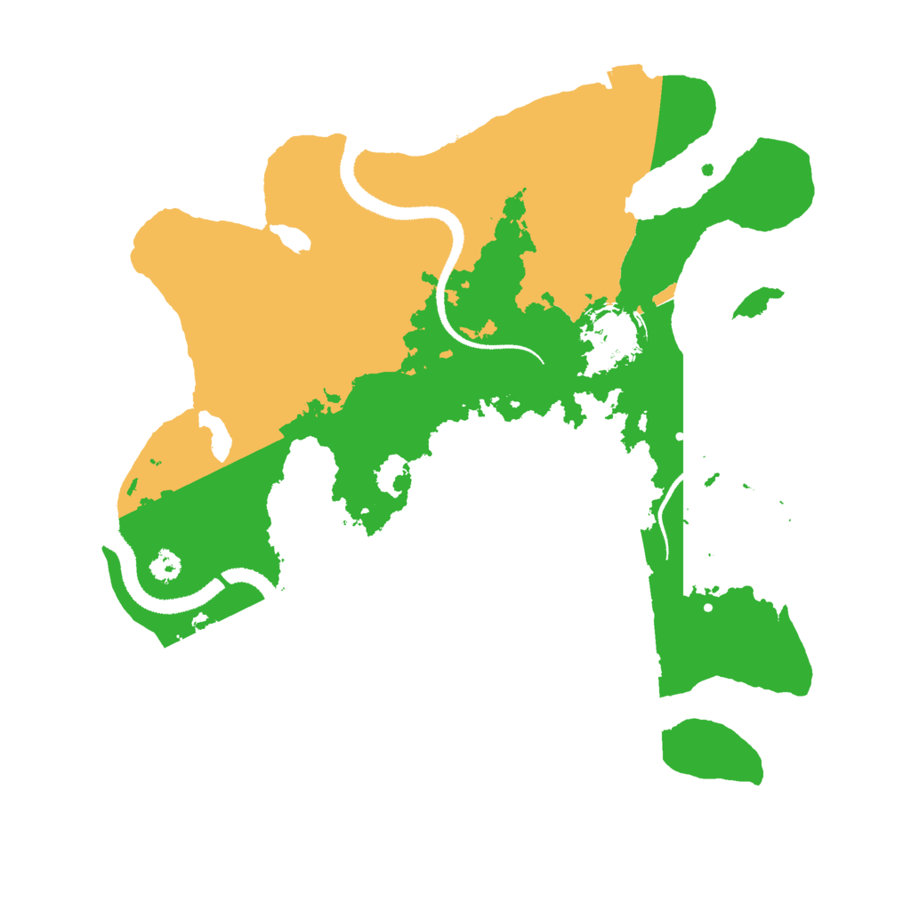 Biome Rust Map: Procedural Map, Size: 3000, Seed: 1061218307