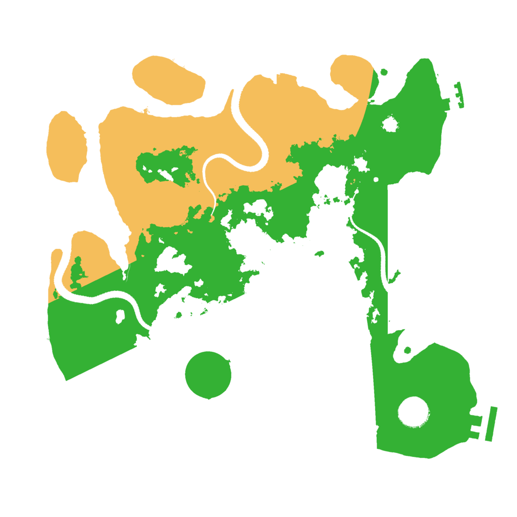 Biome Rust Map: Procedural Map, Size: 3000, Seed: 84634344