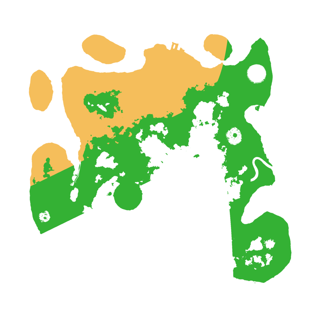 Biome Rust Map: Procedural Map, Size: 3000, Seed: 84634344