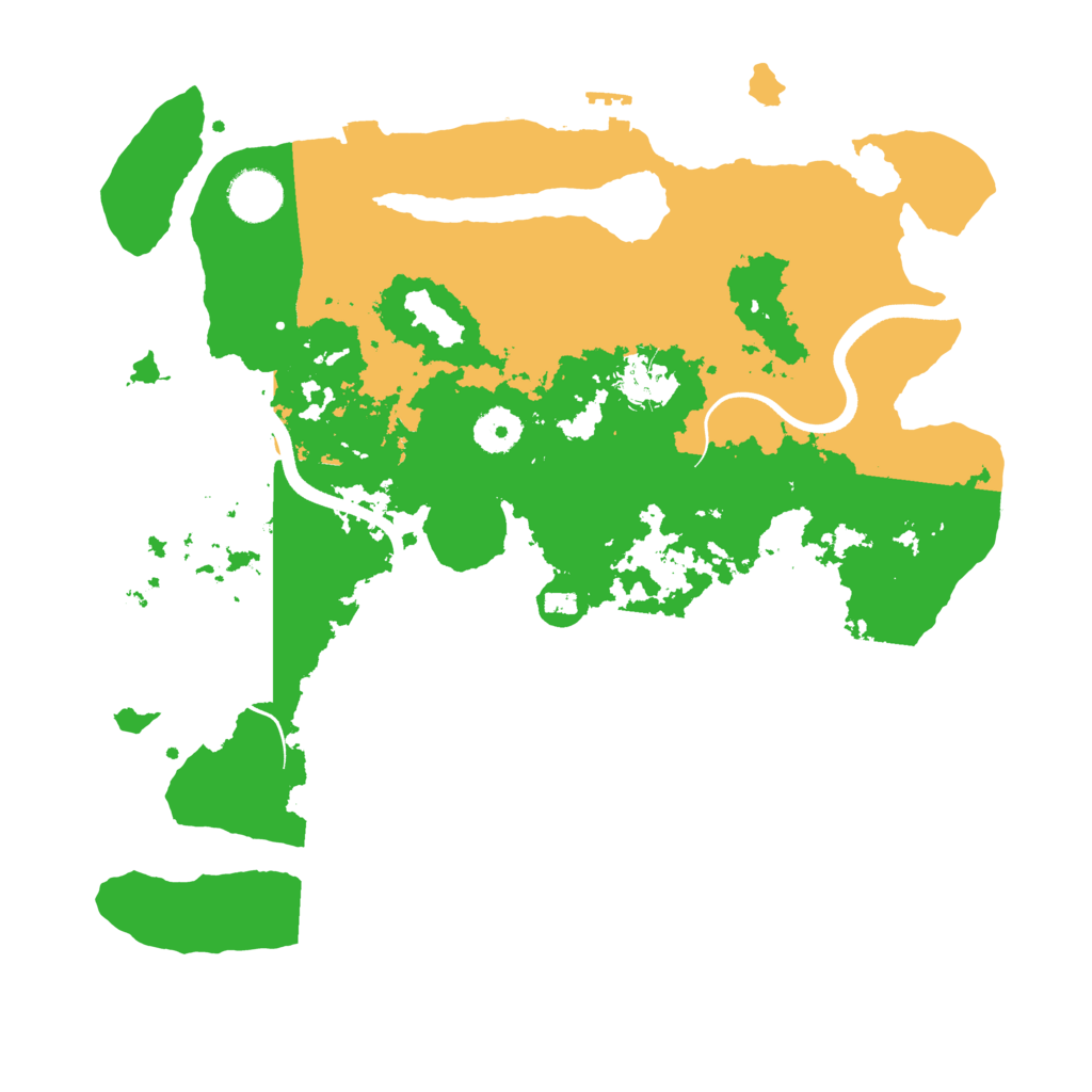 Biome Rust Map: Procedural Map, Size: 3600, Seed: 27698911