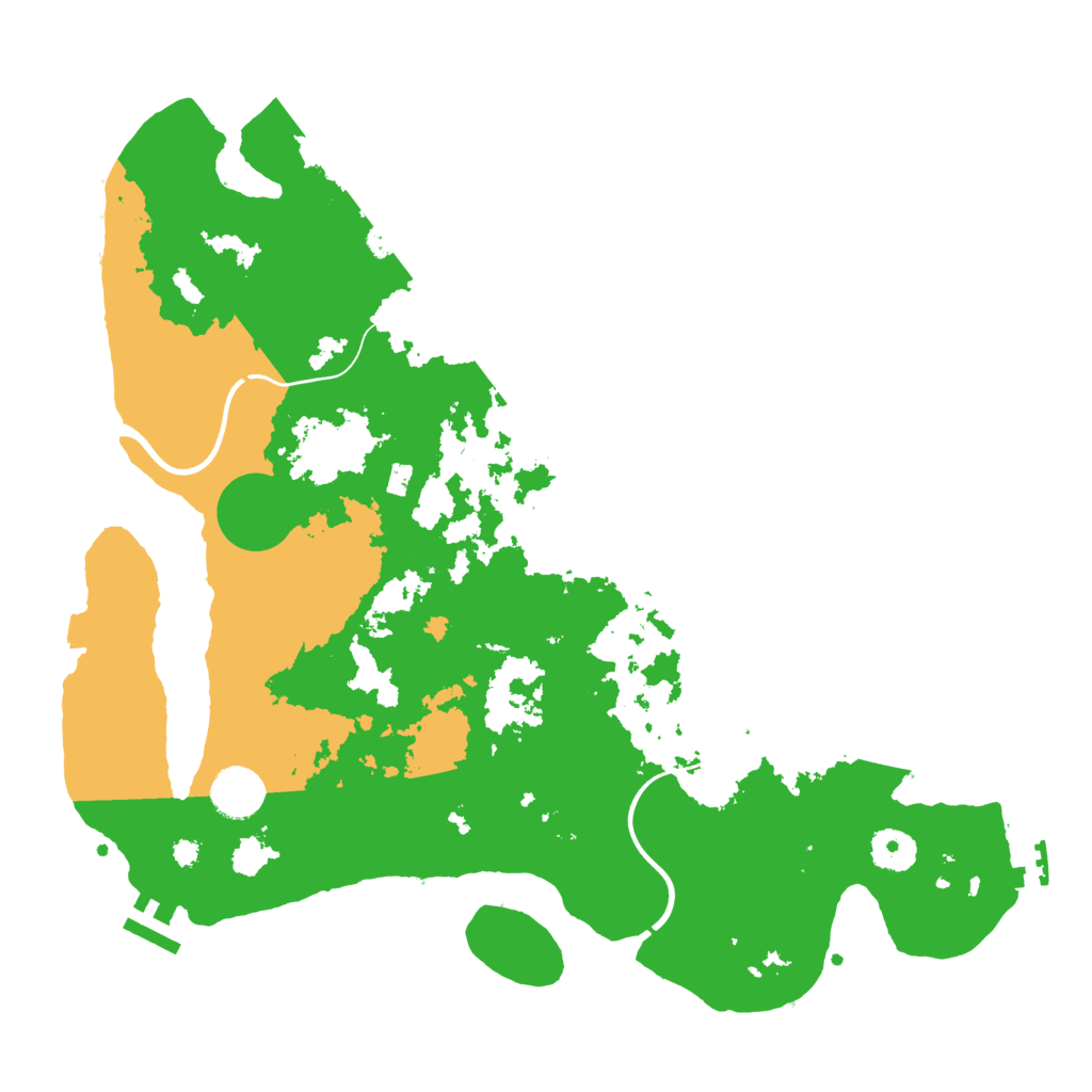 Biome Rust Map: Procedural Map, Size: 3700, Seed: 1129358570
