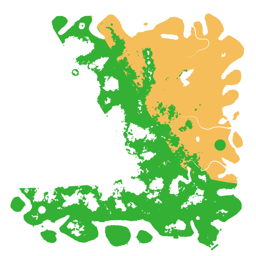 Biome Rust Map: Procedural Map, Size: 6000, Seed: 53808974