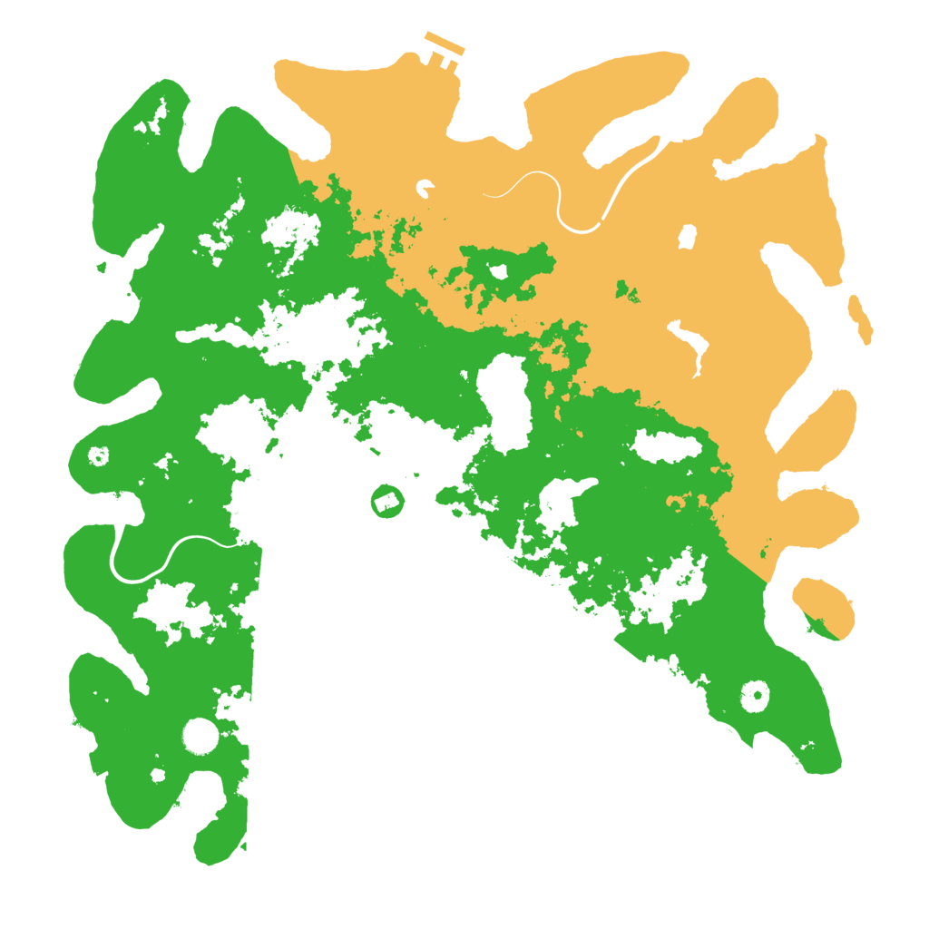 Biome Rust Map: Procedural Map, Size: 4500, Seed: 204672145