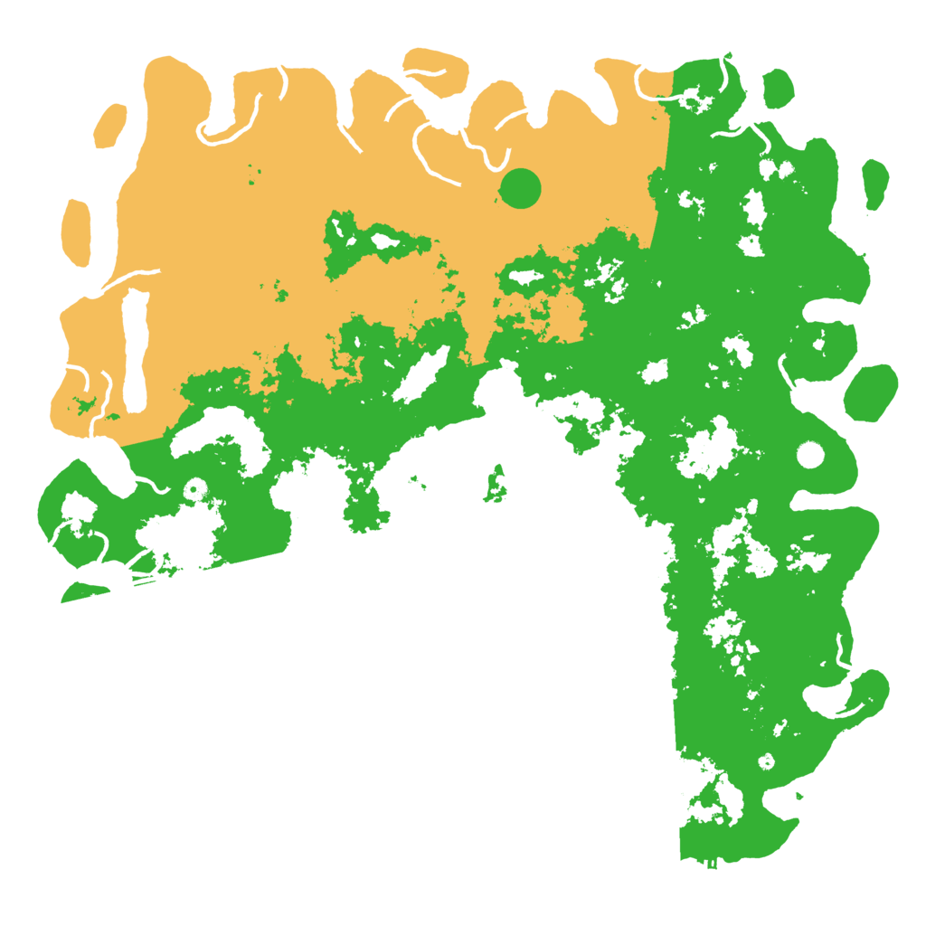 Biome Rust Map: Procedural Map, Size: 6000, Seed: 687554