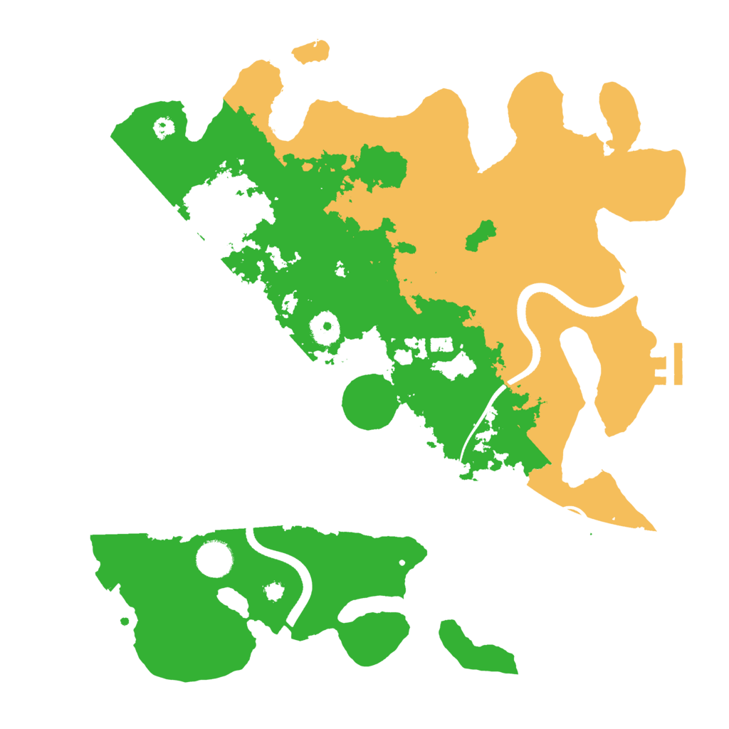 Biome Rust Map: Procedural Map, Size: 3500, Seed: 535338026