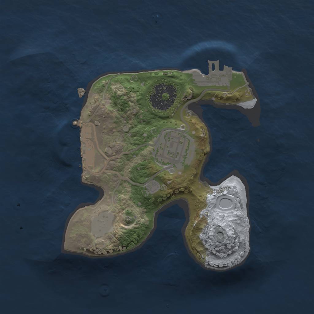 Rust Map: Procedural Map, Size: 1750, Seed: 565654654, 6 Monuments