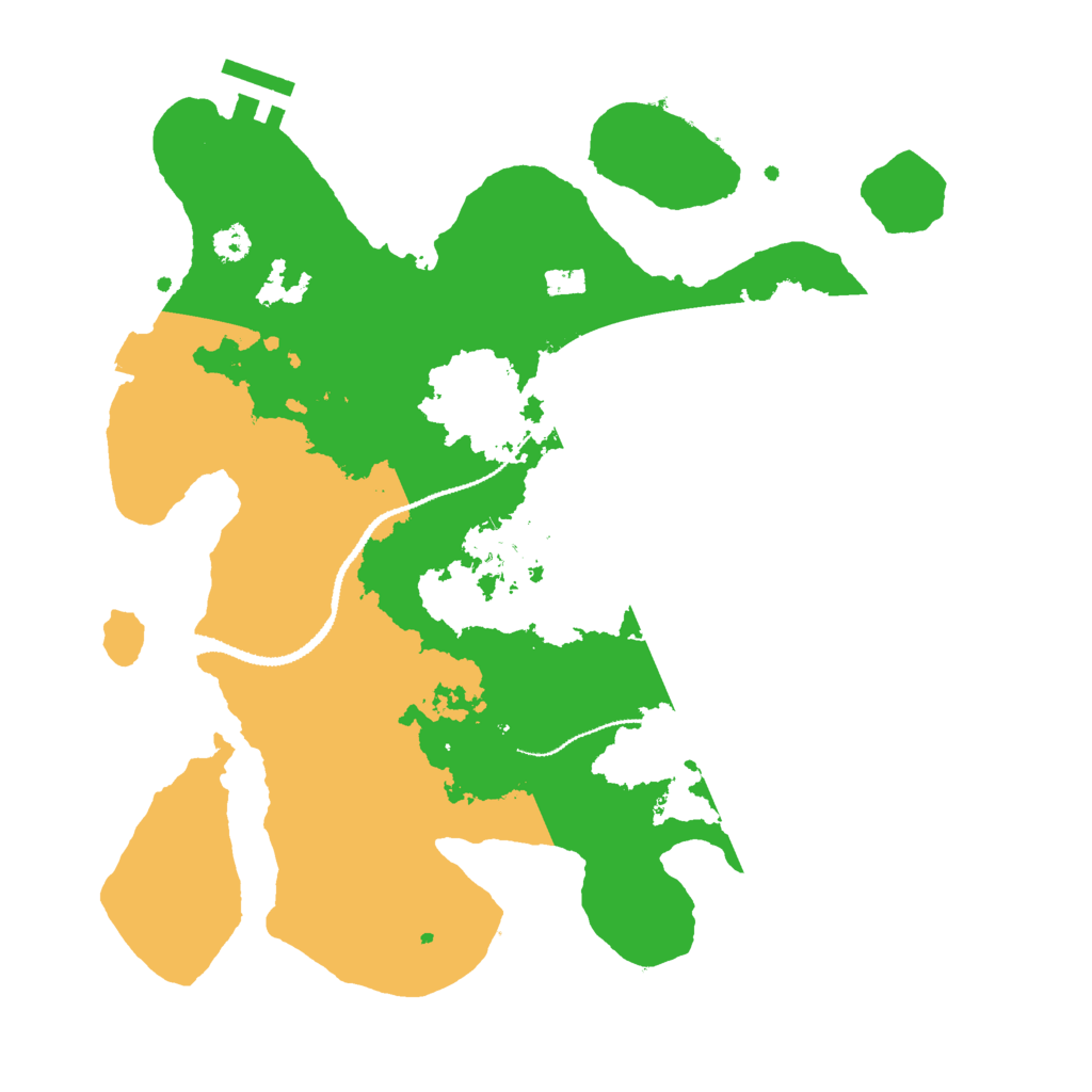 Biome Rust Map: Procedural Map, Size: 3000, Seed: 1841414811