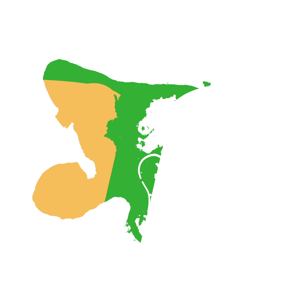 Biome Rust Map: Procedural Map, Size: 2000, Seed: 801984