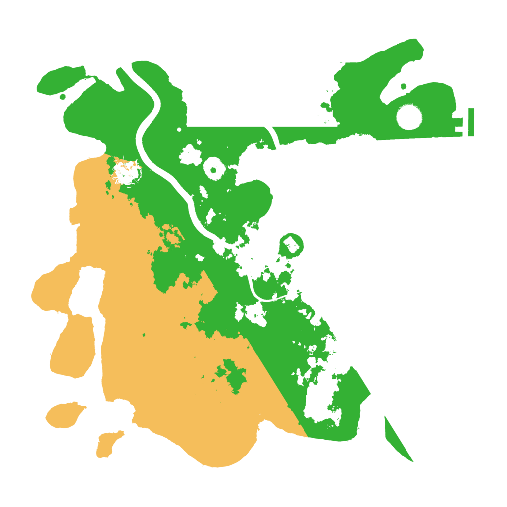Biome Rust Map: Procedural Map, Size: 3500, Seed: 334011
