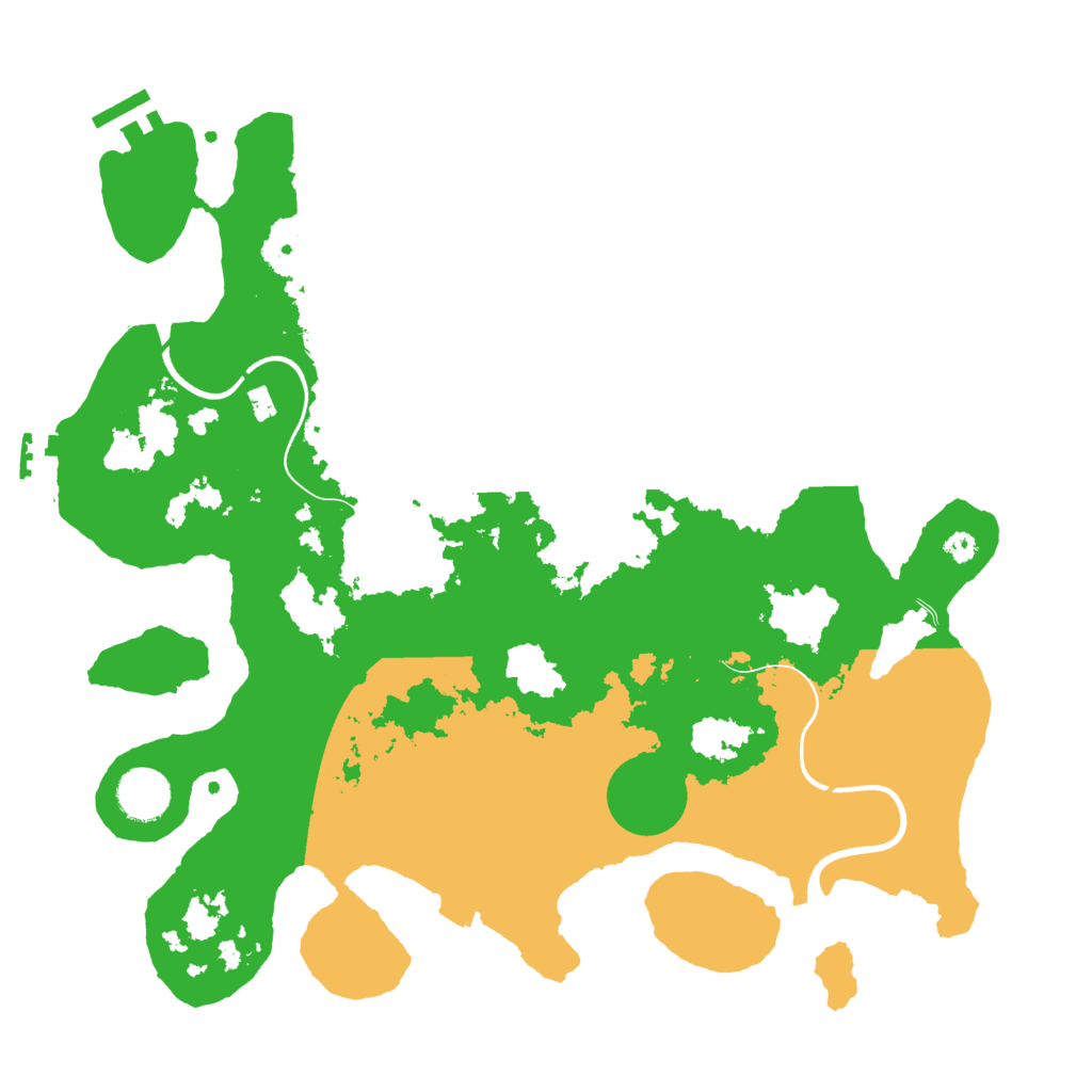 Biome Rust Map: Procedural Map, Size: 3600, Seed: 80319723