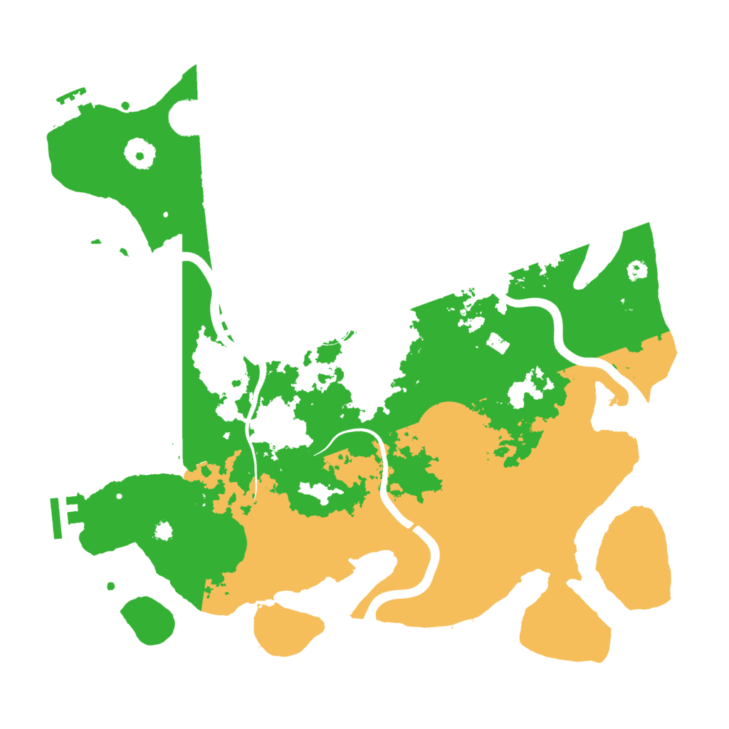 Biome Rust Map: Procedural Map, Size: 3600, Seed: 65627887