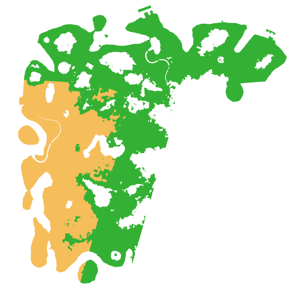 Biome Rust Map: Procedural Map, Size: 4500, Seed: 261094285