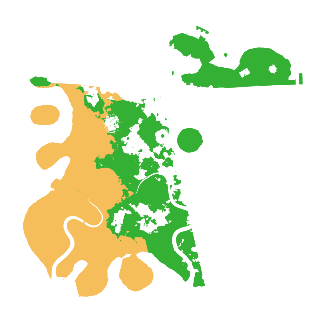 Biome Rust Map: Procedural Map, Size: 3500, Seed: 93856