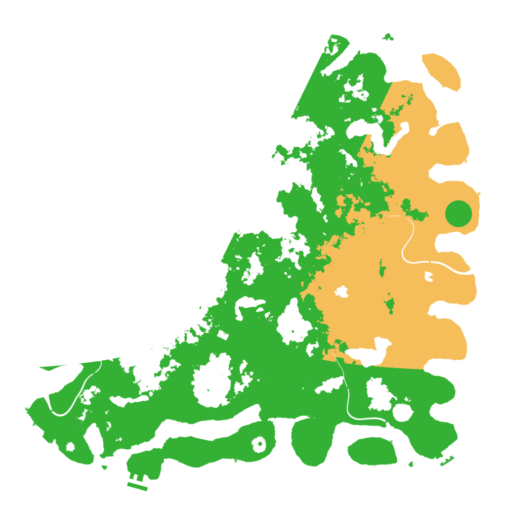 Biome Rust Map: Procedural Map, Size: 5000, Seed: 137407739