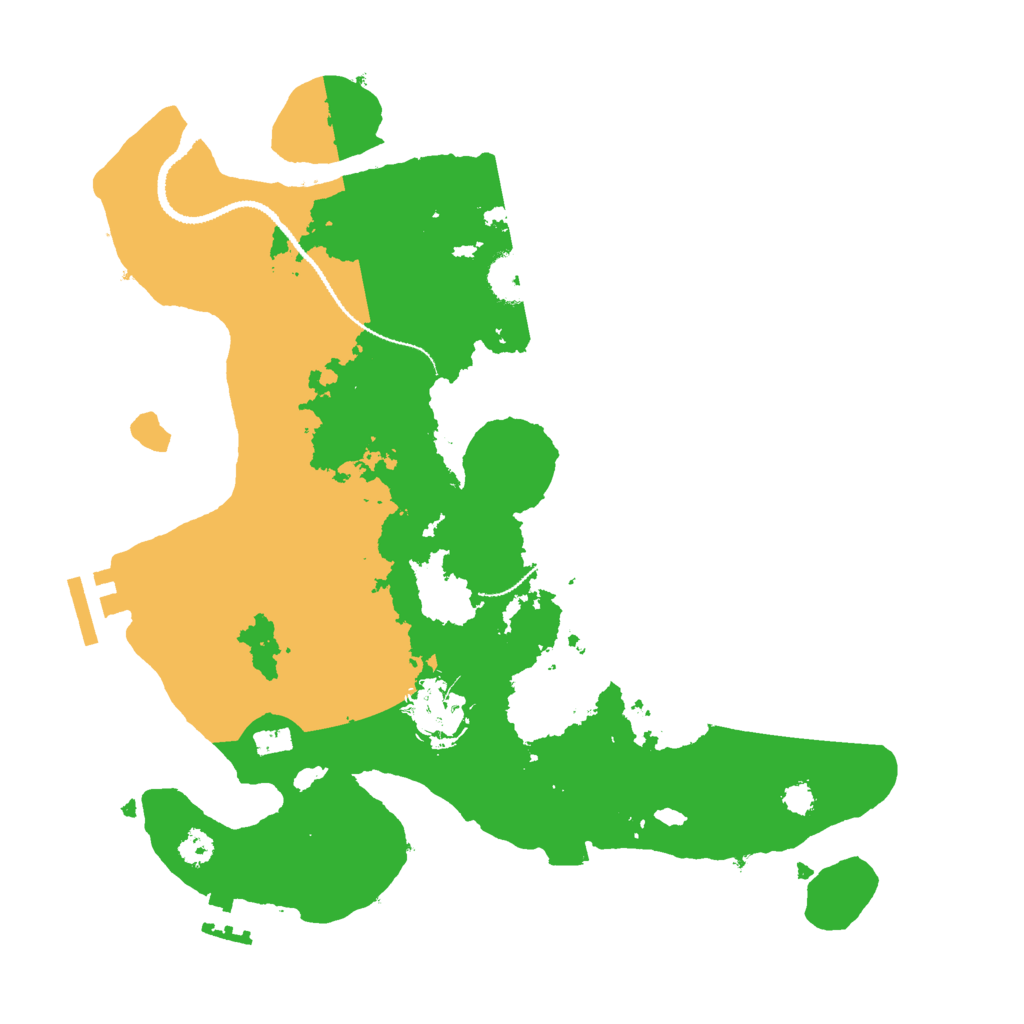 Biome Rust Map: Procedural Map, Size: 3000, Seed: 2383643
