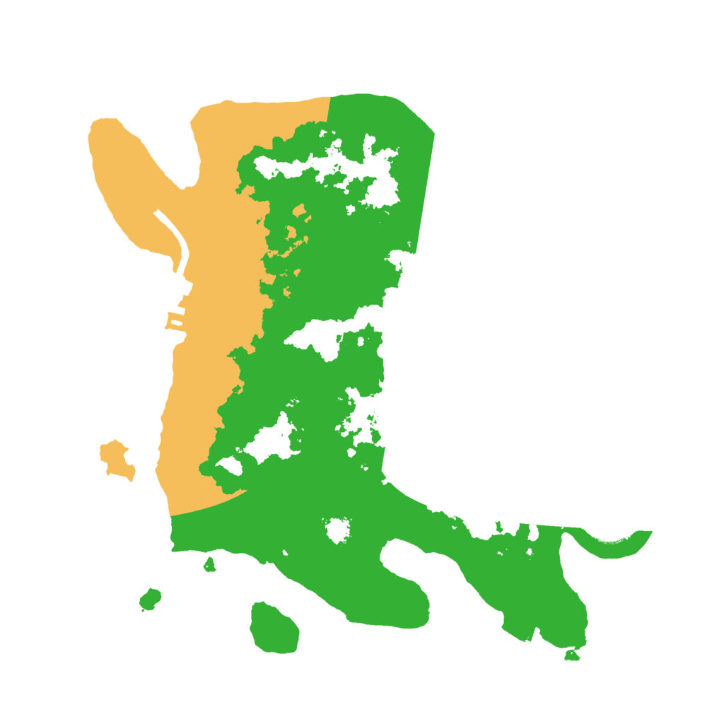 Biome Rust Map: Procedural Map, Size: 2600, Seed: 243247