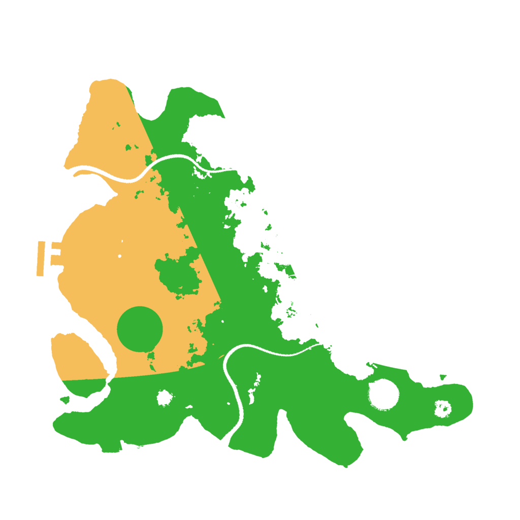 Biome Rust Map: Procedural Map, Size: 3000, Seed: 2072282596