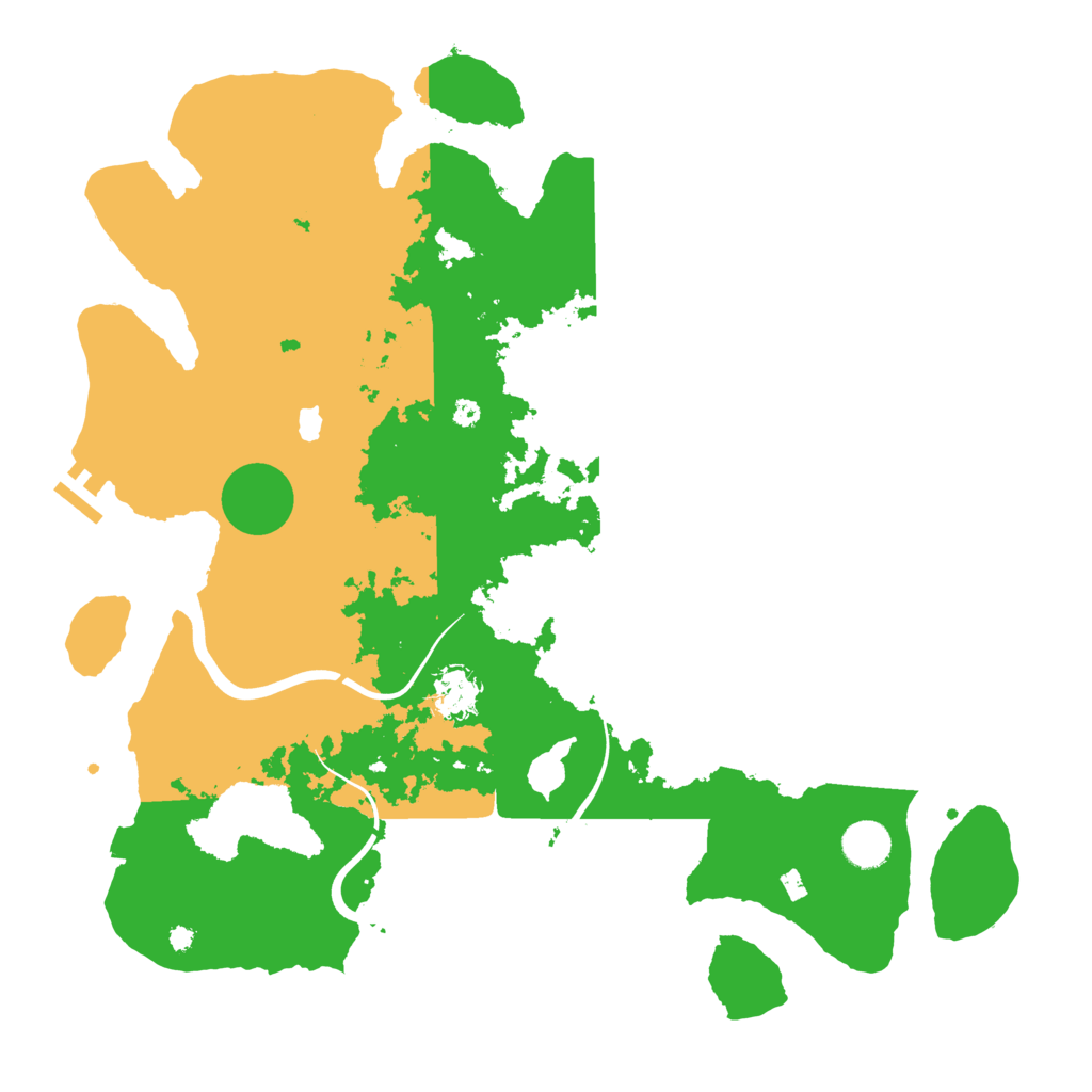 Biome Rust Map: Procedural Map, Size: 4000, Seed: 134157