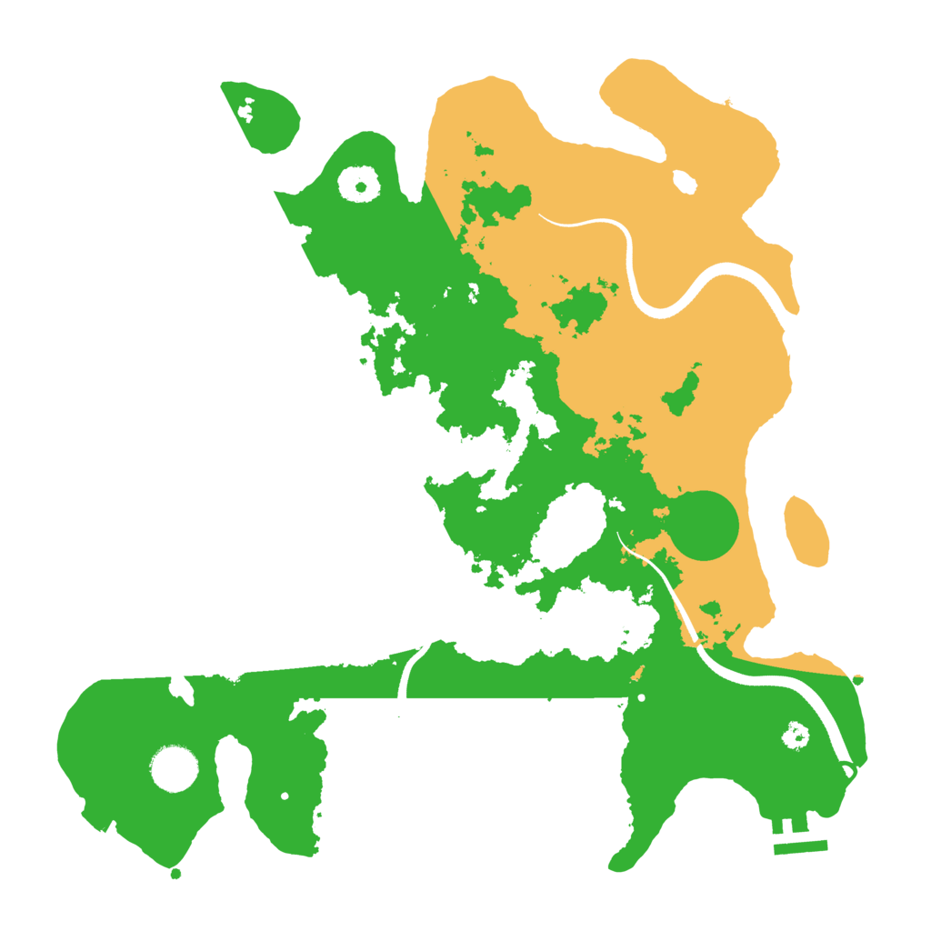 Biome Rust Map: Procedural Map, Size: 3500, Seed: 642262417