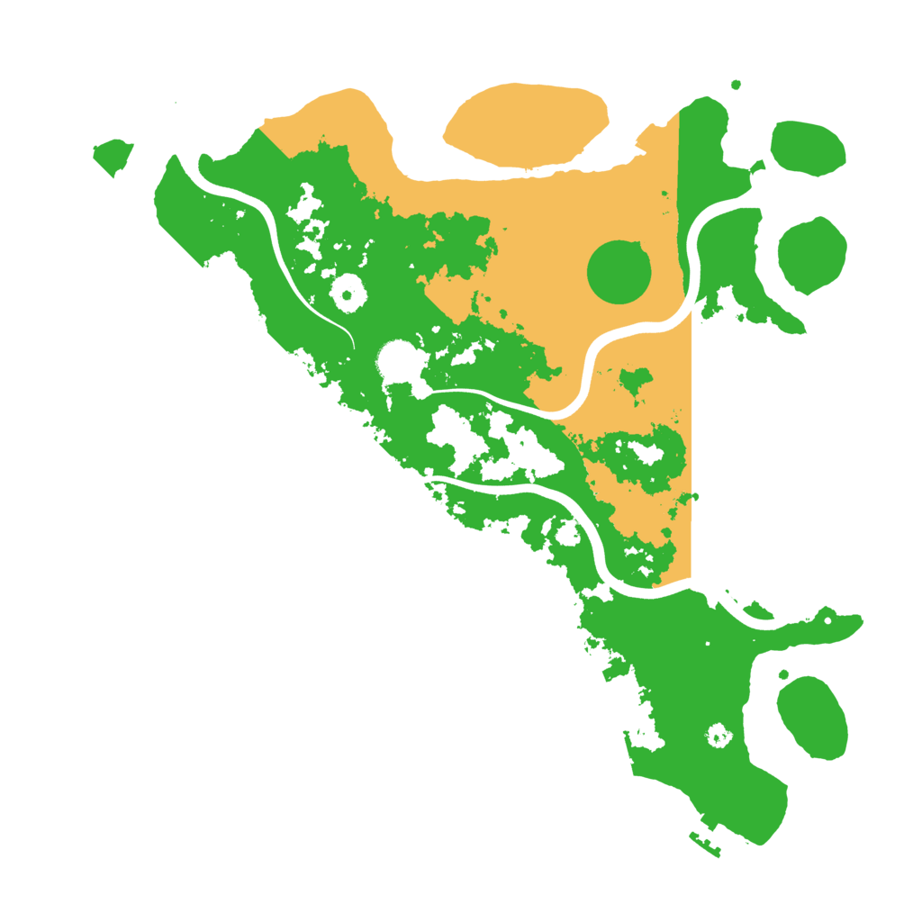 Biome Rust Map: Procedural Map, Size: 3800, Seed: 20210829