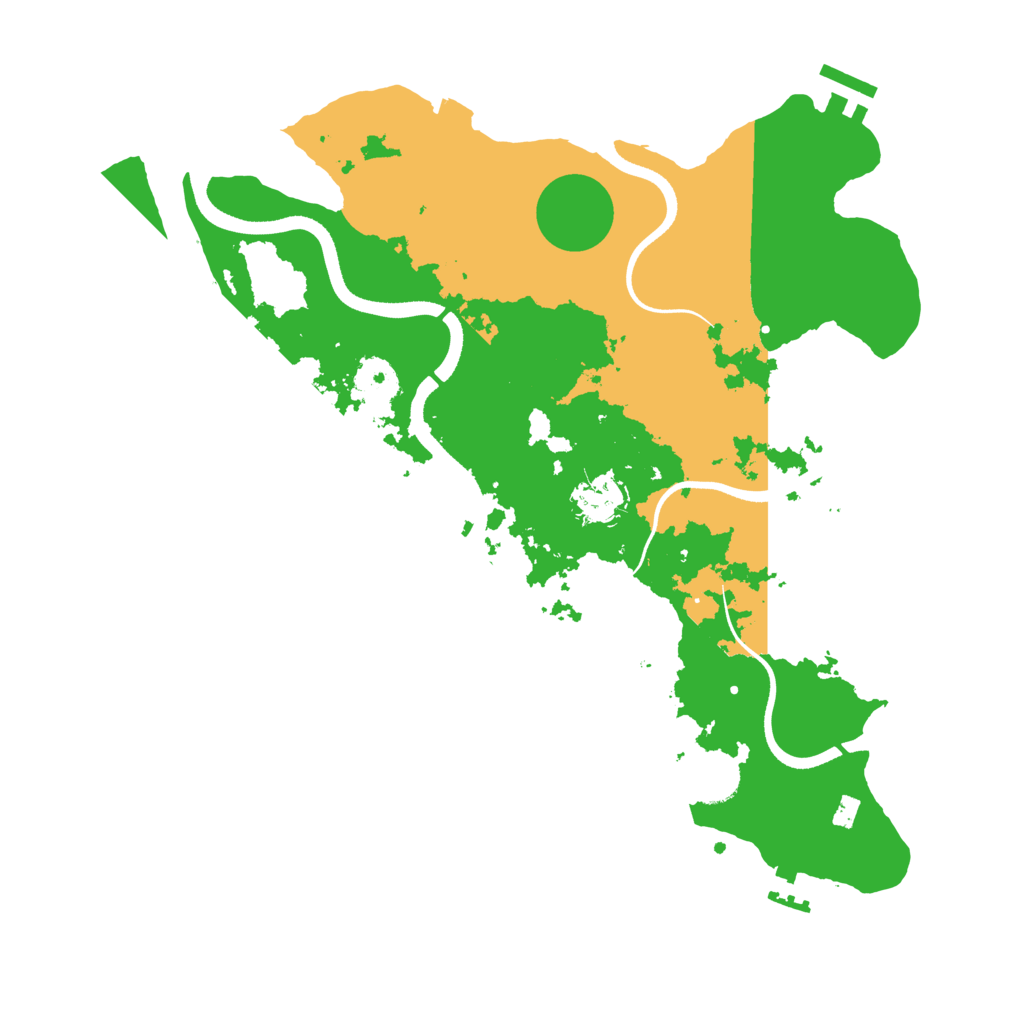 Biome Rust Map: Procedural Map, Size: 3500, Seed: 20210829