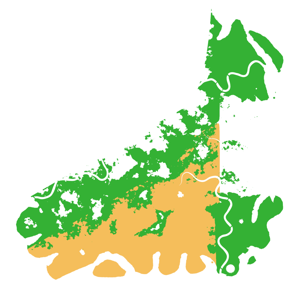 Biome Rust Map: Procedural Map, Size: 6000, Seed: 6008