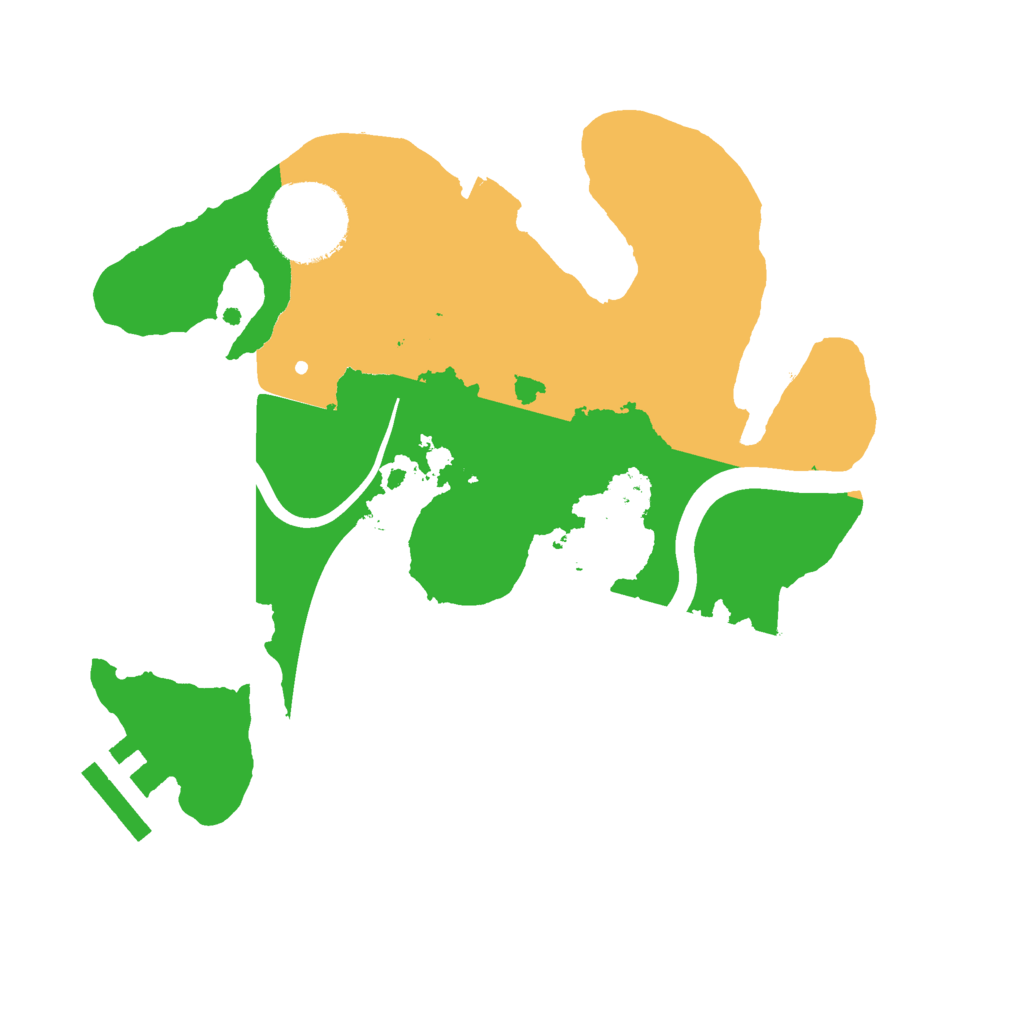 Biome Rust Map: Procedural Map, Size: 2300, Seed: 49526