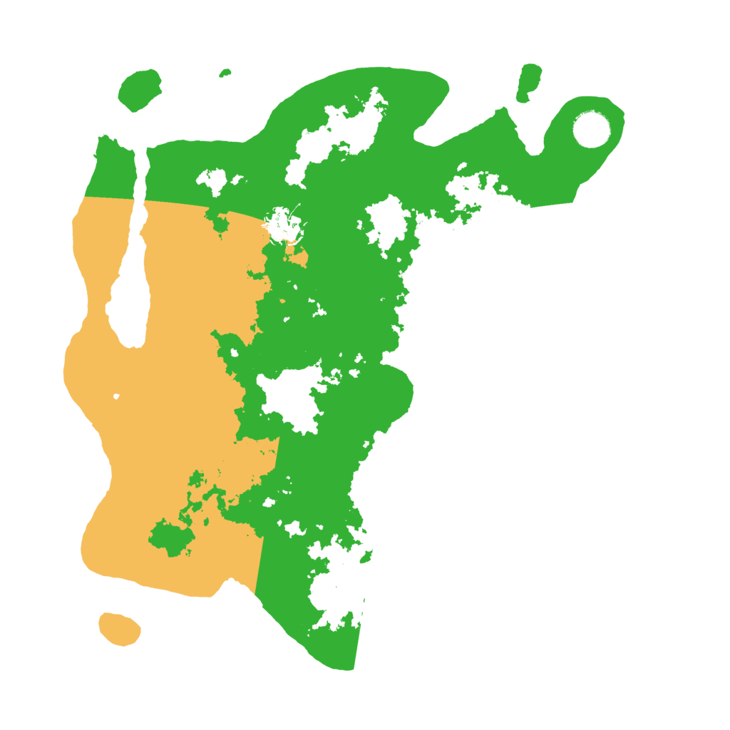 Biome Rust Map: Barren, Size: 3500, Seed: 3300