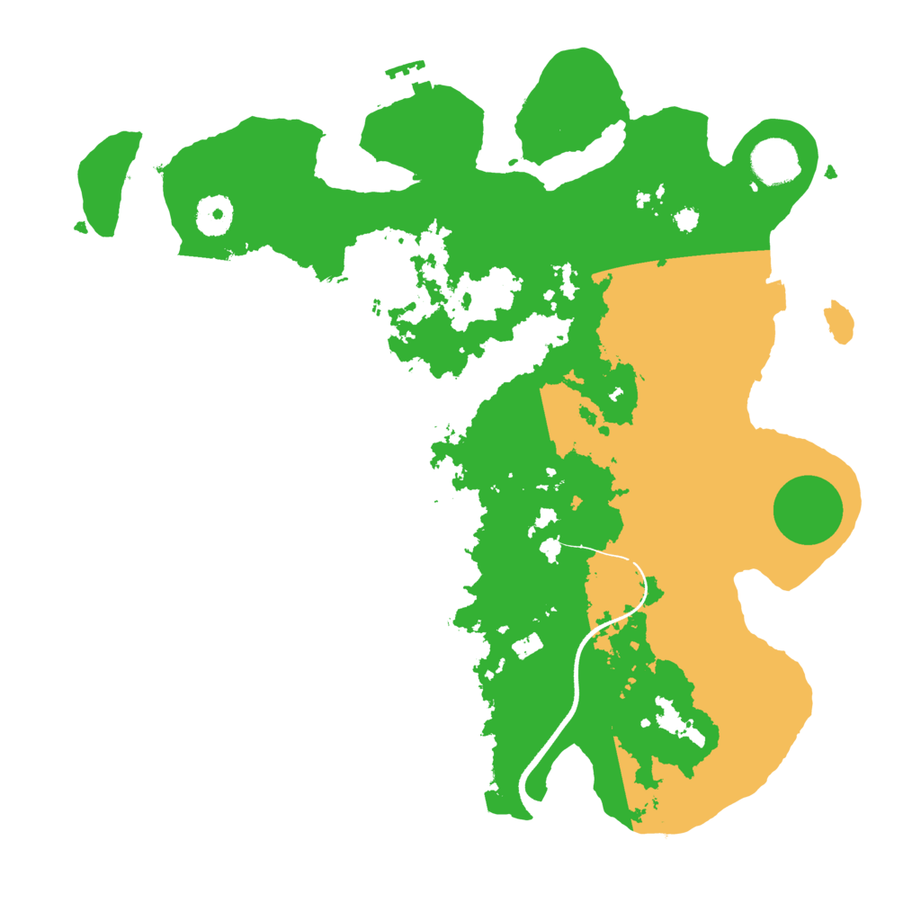 Biome Rust Map: Procedural Map, Size: 3500, Seed: 21106119