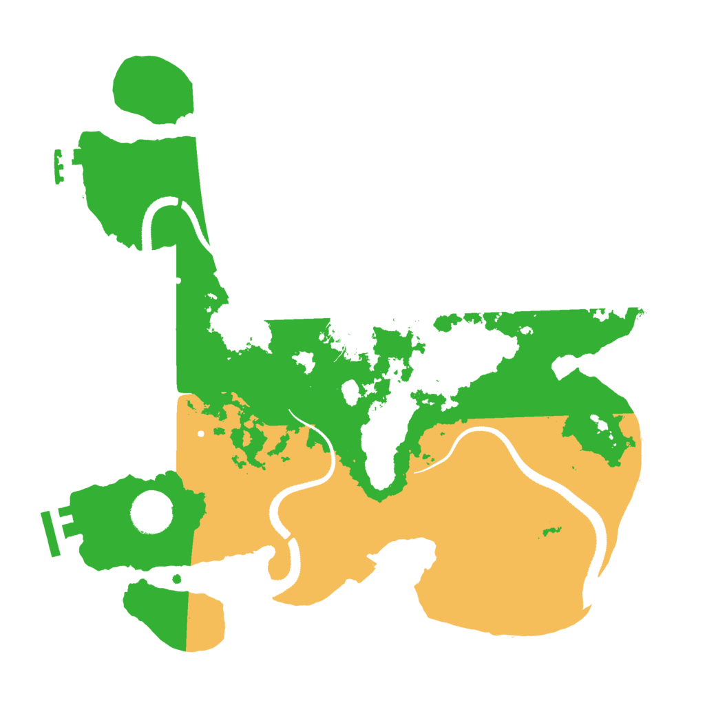 Biome Rust Map: Procedural Map, Size: 3100, Seed: 453156