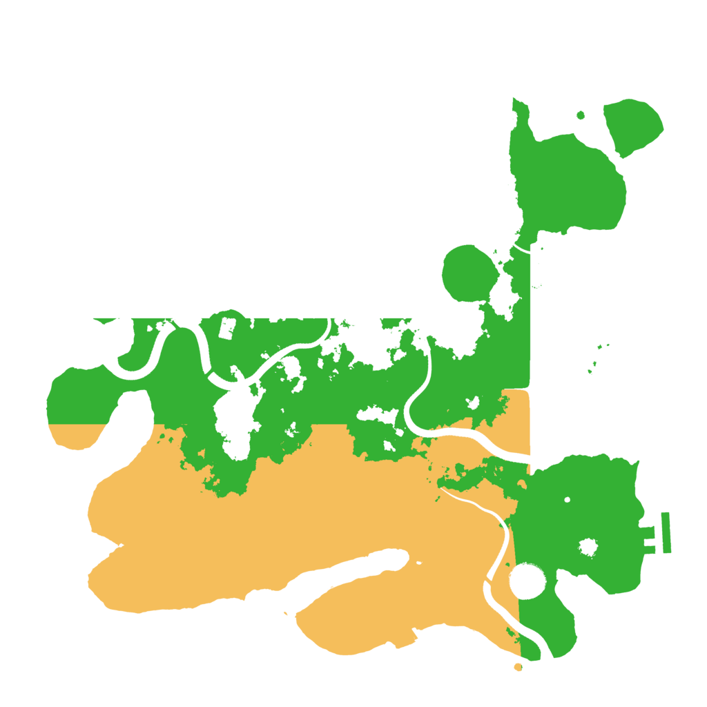 Biome Rust Map: Procedural Map, Size: 3500, Seed: 58019367