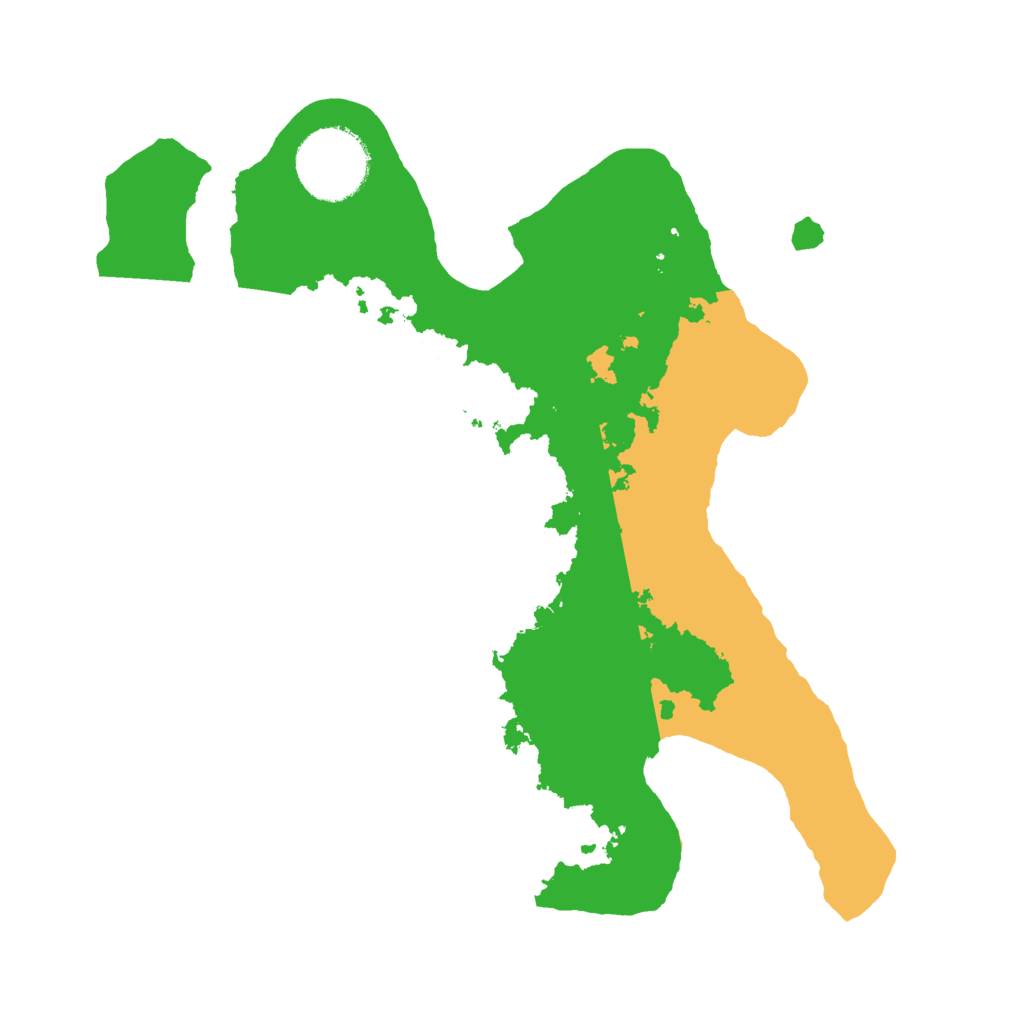 Biome Rust Map: Barren, Size: 2500, Seed: 8800