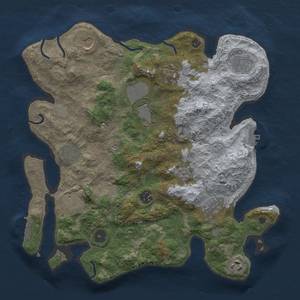 Thumbnail Rust Map: Procedural Map, Size: 3550, Seed: 291010, 17 Monuments