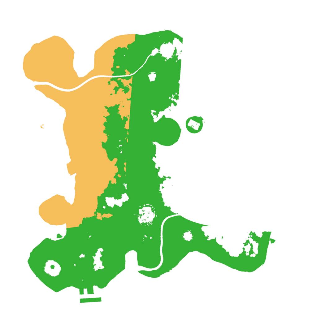 Biome Rust Map: Procedural Map, Size: 3000, Seed: 14353