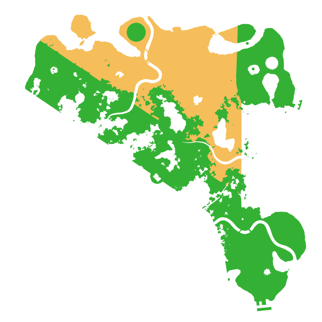 Biome Rust Map: Procedural Map, Size: 4500, Seed: 432524364