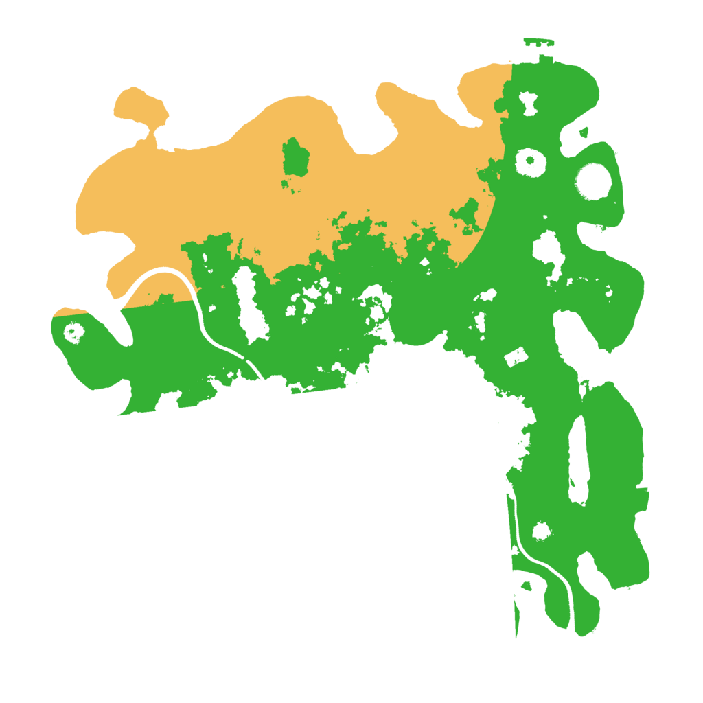 Biome Rust Map: Procedural Map, Size: 3500, Seed: 1205459