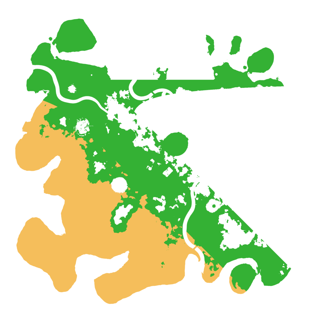 Biome Rust Map: Procedural Map, Size: 3600, Seed: 11325