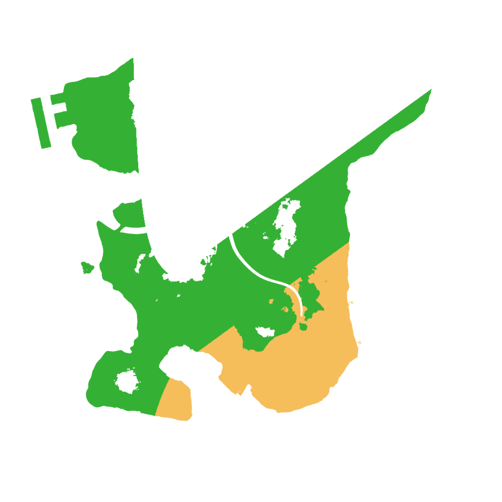 Biome Rust Map: Procedural Map, Size: 2000, Seed: 411594091