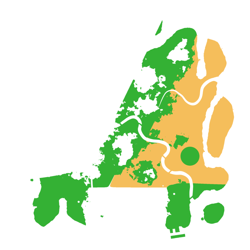 Biome Rust Map: Procedural Map, Size: 3500, Seed: 612567919