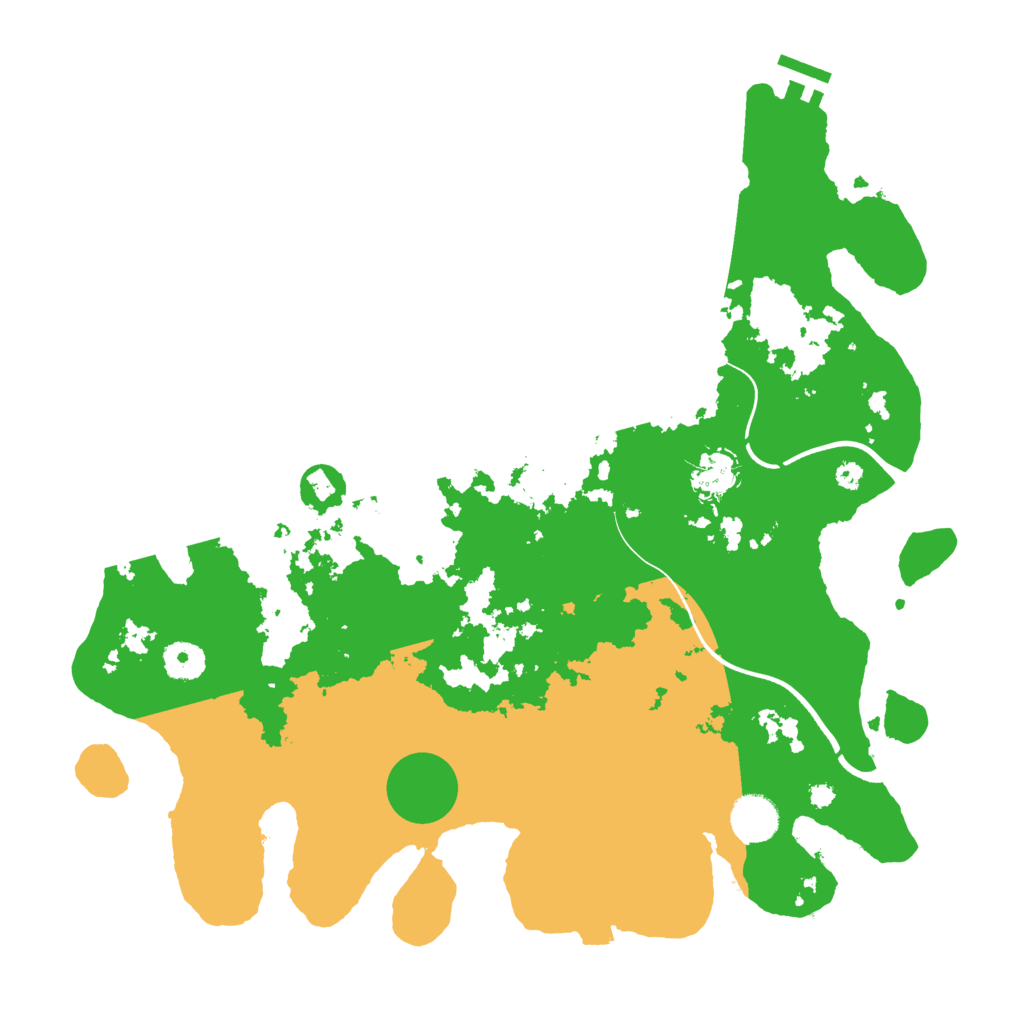 Biome Rust Map: Procedural Map, Size: 3800, Seed: 456456321