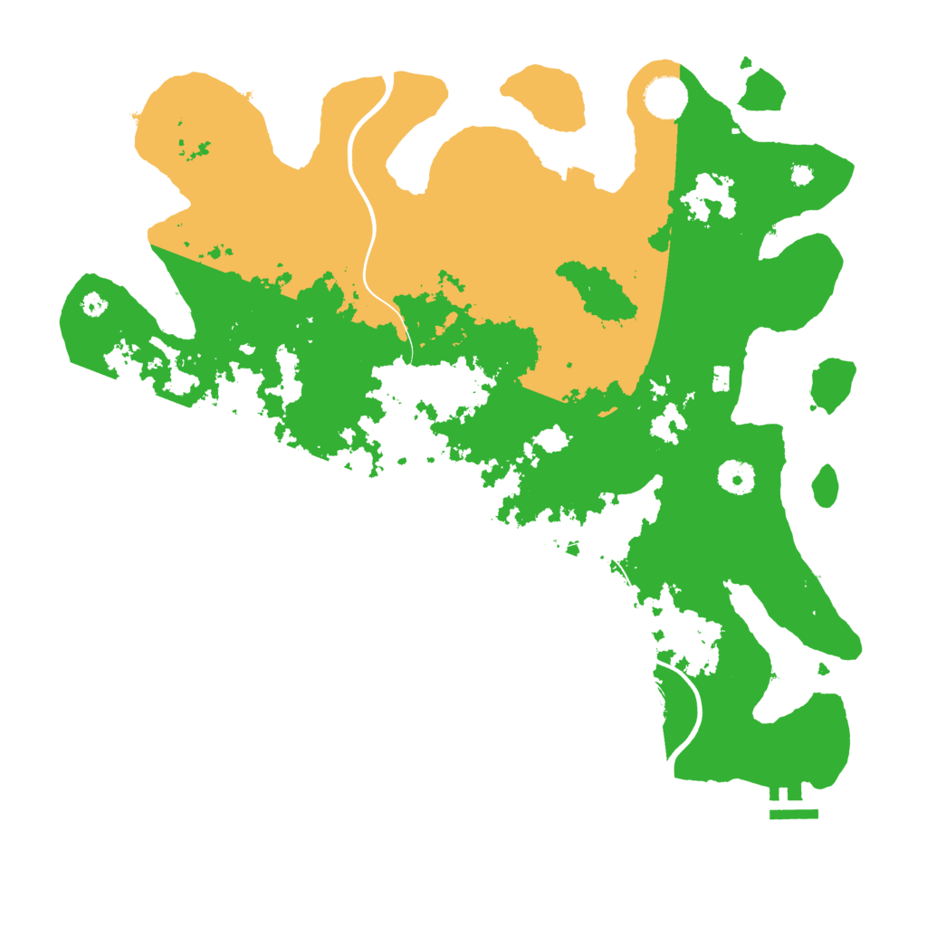 Biome Rust Map: Procedural Map, Size: 3850, Seed: 594169998